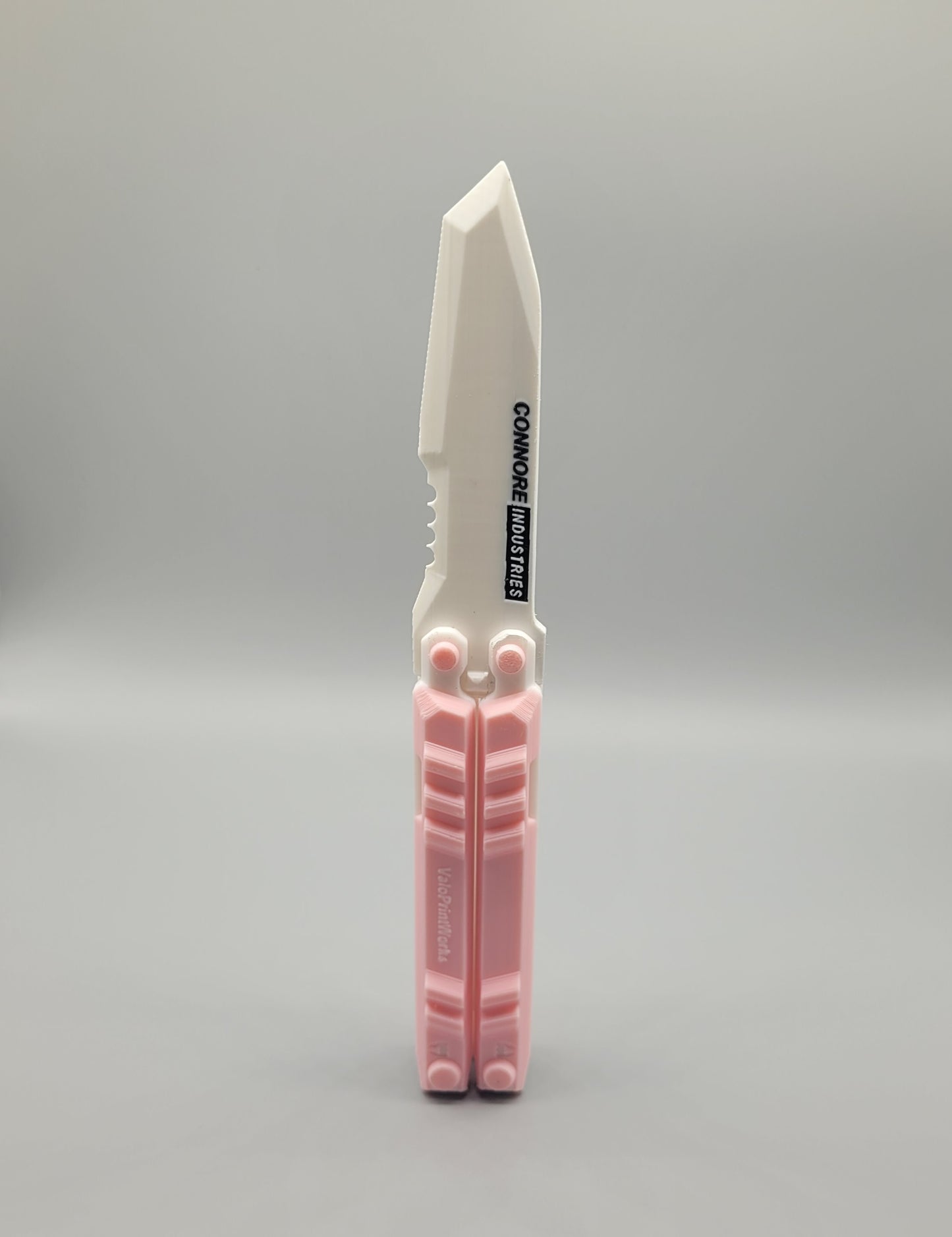 Valorant Recon Knife Skin in pink-weiß frontal stehend