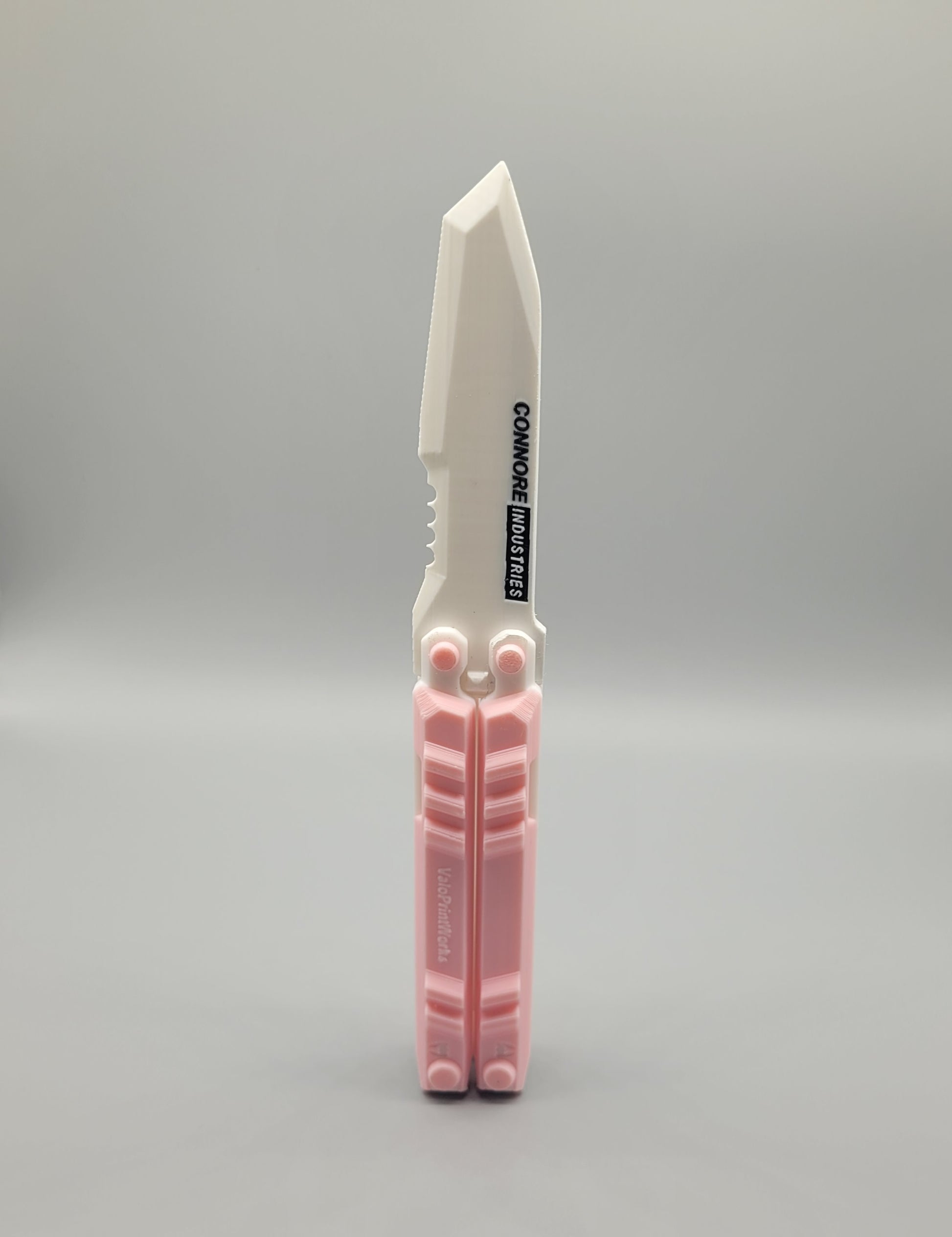 Valorant Recon Knife Skin in pink-weiß frontal stehend