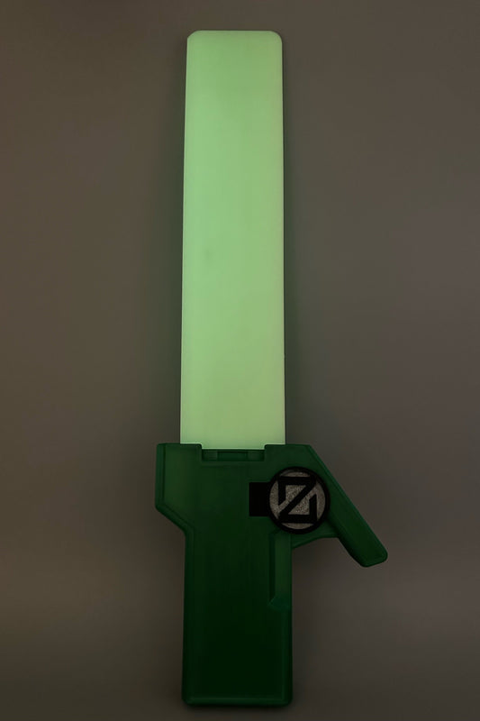 Valorant Waveform Skin mit leuchtendem Schwert Gruen Schwarz Glow in the Dark