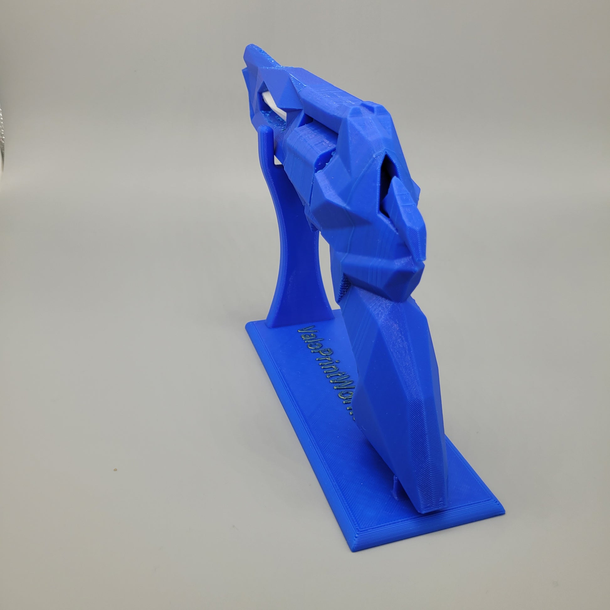 Singularity Sheriff von hinten zu sehen in blau